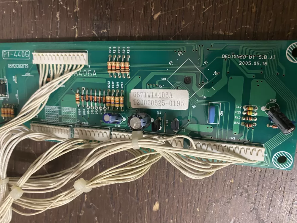 LG General Electric 6871W1A406A Microwave Control Board