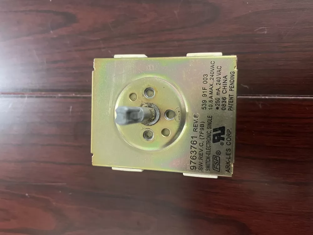 KitchenAid GE WP9763761 Range Burner Control Switch AZ62604 | KM1970