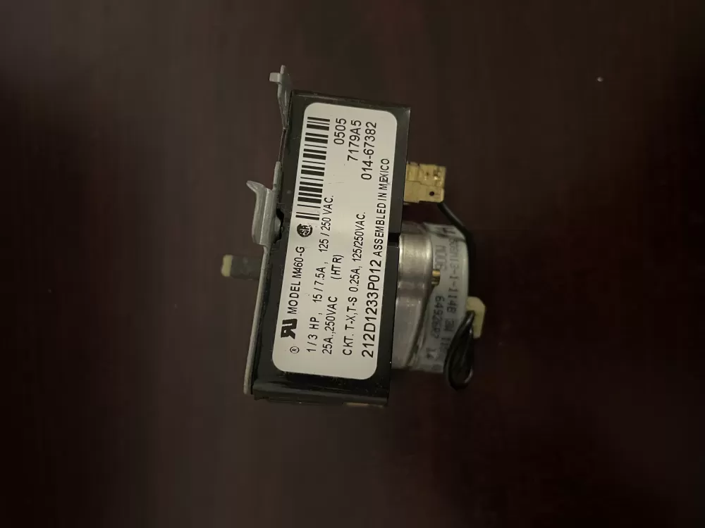 GE 212D1233P012 WE4M364 Dryer Timer