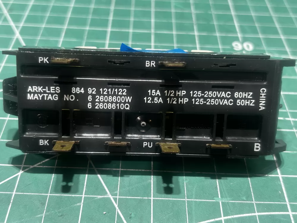 Maytag 62608600W Washer Control Board Push Button Switch