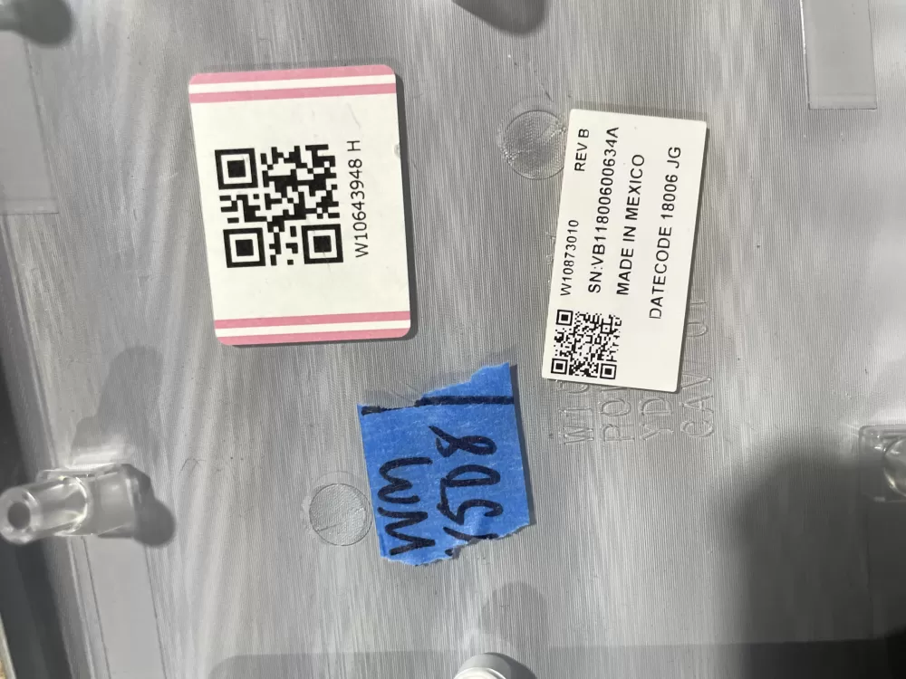 Kenmore W10873010 W11114692 Dryer Control Board User Panel AZ68553 | Wmv508