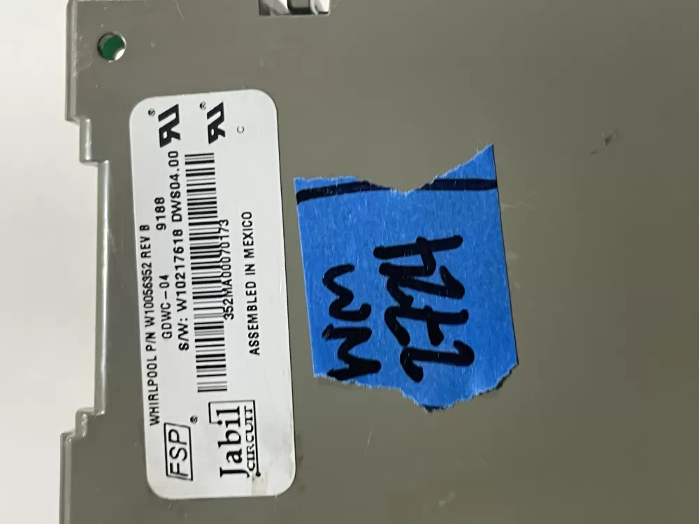 Whirlpool KitchenAid W10056352 Dishwasher Control Board AZ185849 | Wm2724