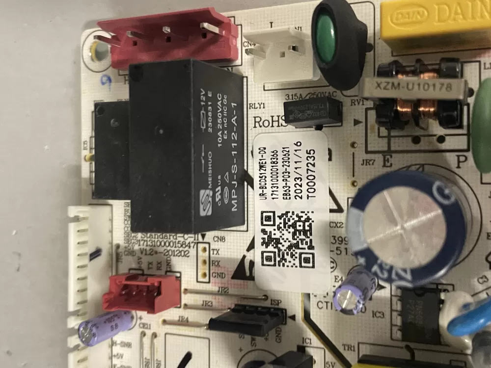 Midea Mrt18d3bww Refrigerator Control Board AZ224306 | Wm999