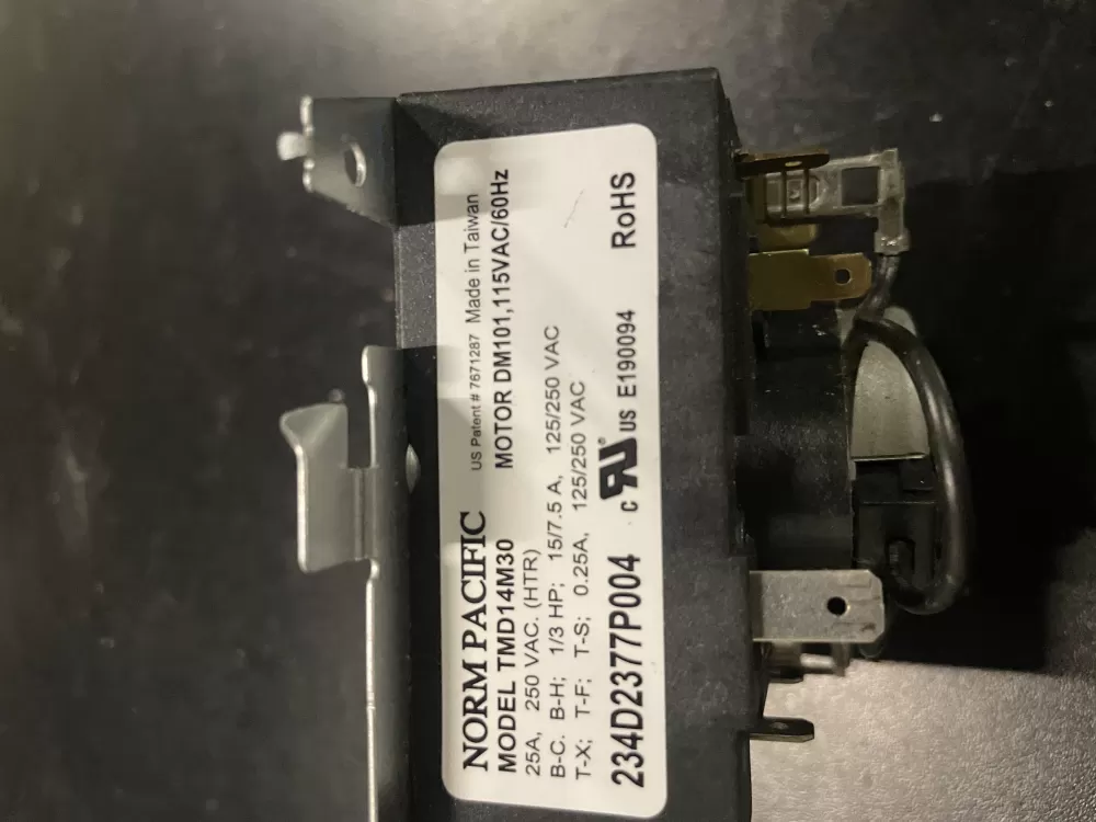 GE TMD14M30 234D2377P004 Dryer Timer AZ28227 | WM277