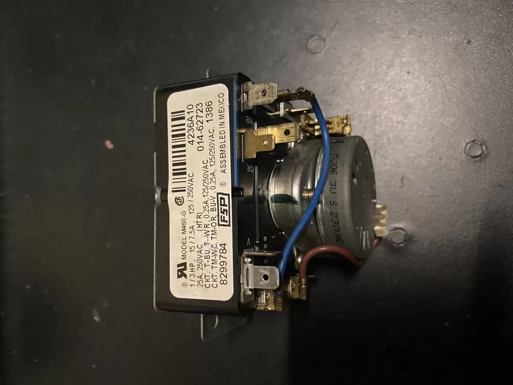 Whirlpool  Kenmore WP8299784  AP6012590  8299784  909733  014-62723  PS11745800 Dryer Timer