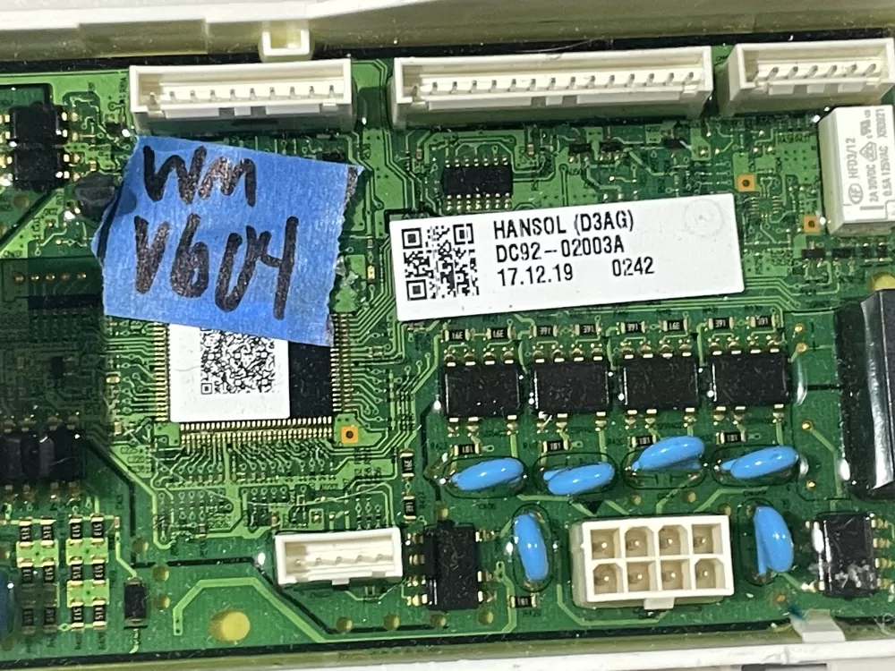 Samsung DC92 02003A Washer Control Board AZ105657 | Wmv604