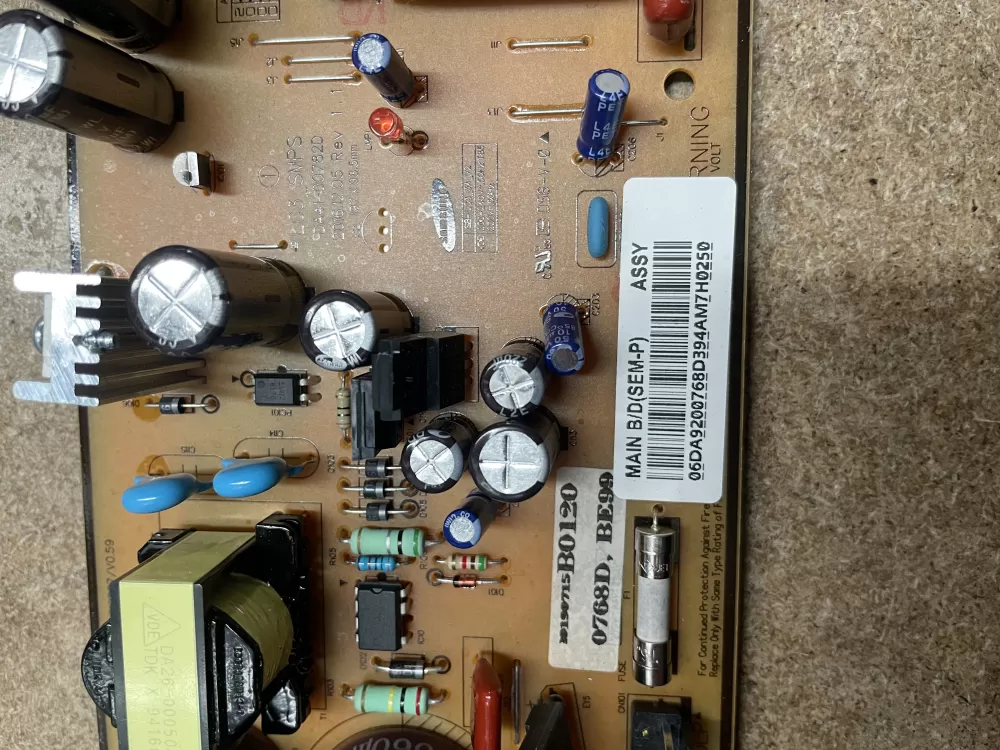 Samsung DA92 00768D Refrigerator Control Board Inverter AZ7626 | KM1518