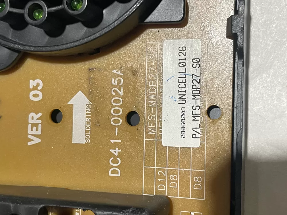 Samsung MFS-MDE27-S0 AP4244222 Dryer Control Board AZ141474 | Wmv414