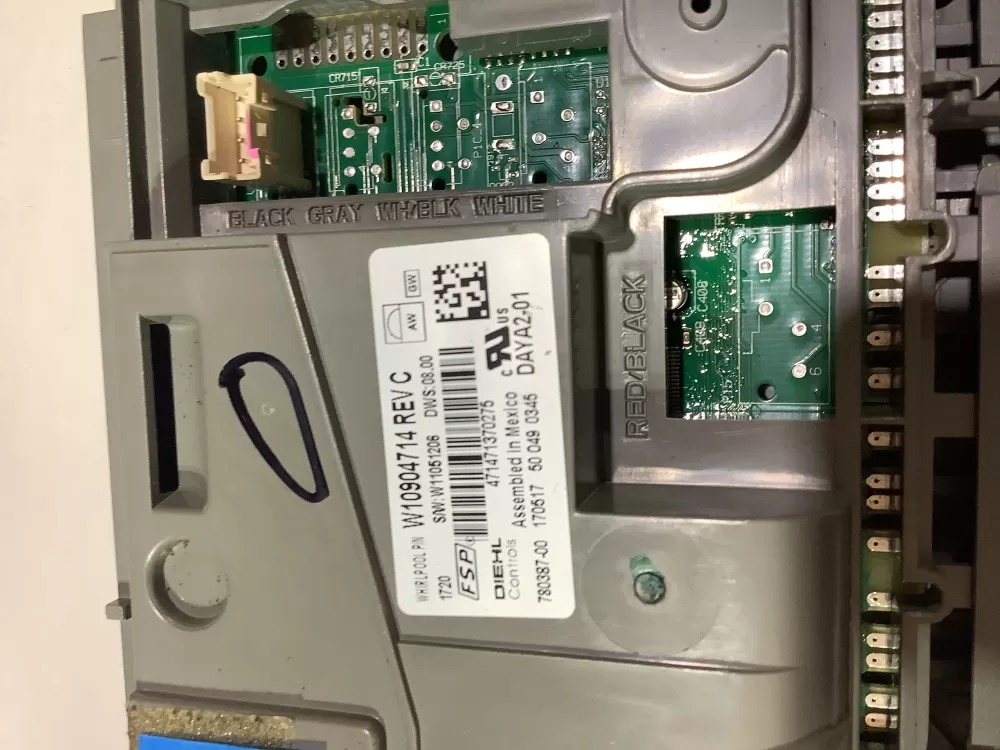 W10904714 W11087207 W11170179 Dishwasher Control Board AZ144703 | ZCV457