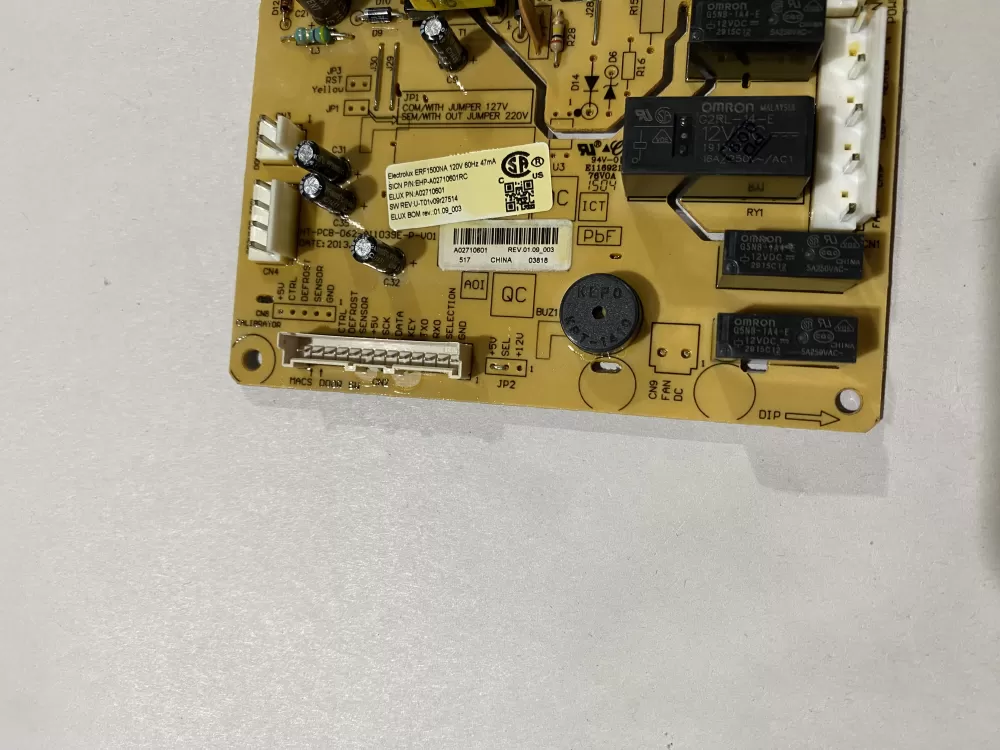 Electrolux Refrigerator A02710601 Main Control Board AZ166412 | BK2558