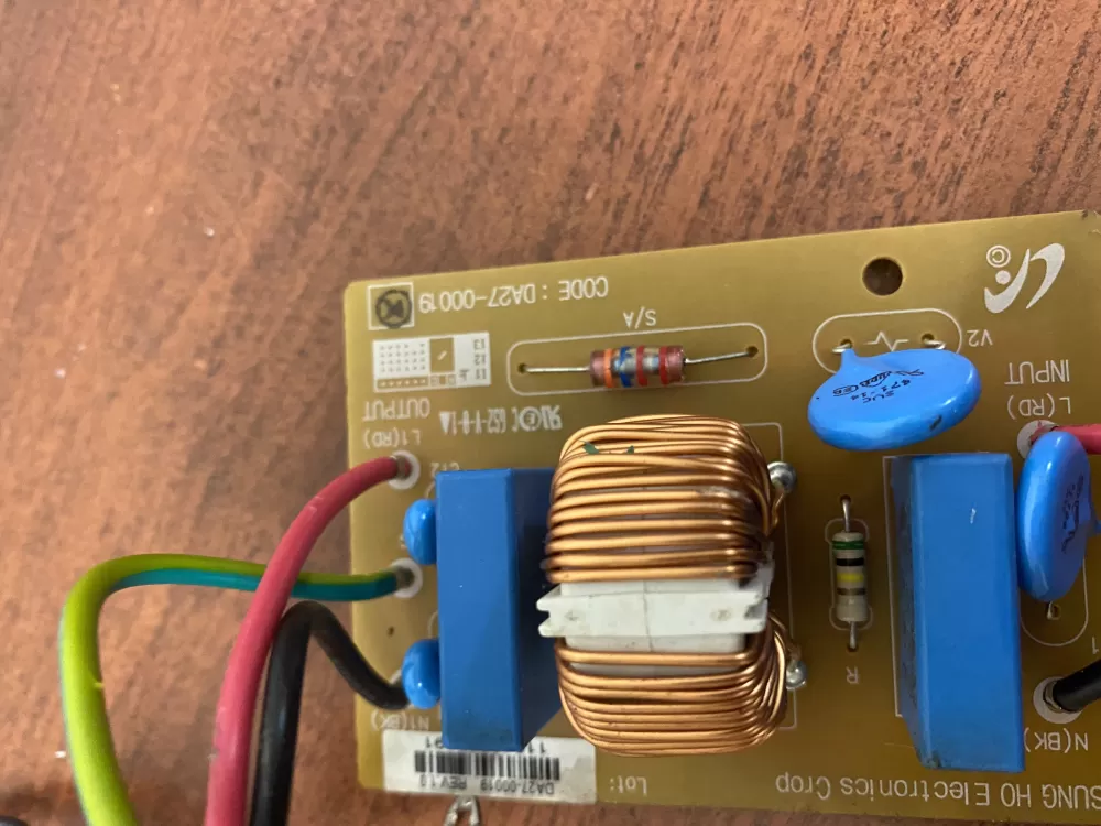 Samsung DA27-00019K Refrigerator Control Board Filter Noise AZ42755 | BK1742