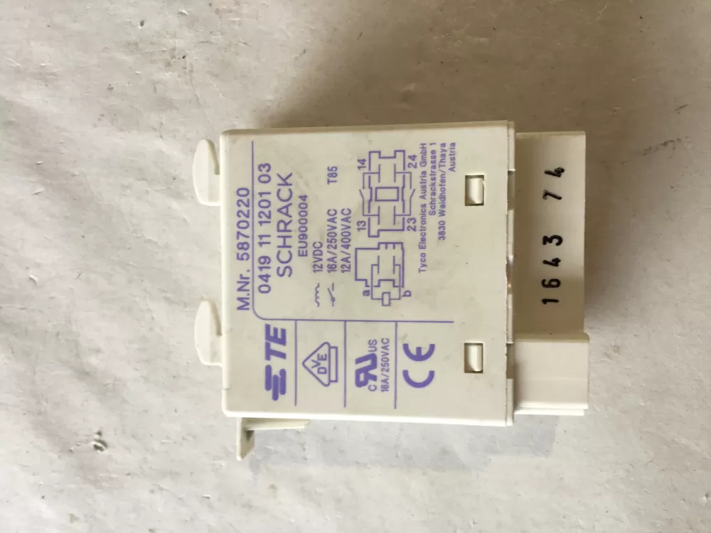 Miele 5870220 Dishwasher Heating Element Relay