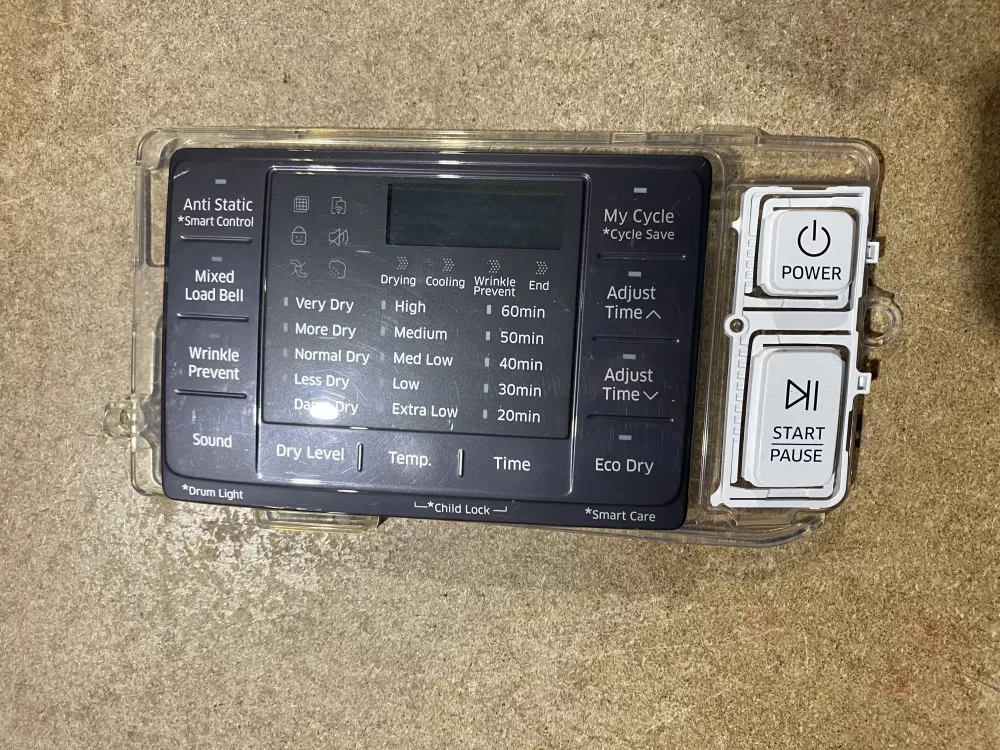 Samsung DC92-01607J  AP6243588  DC94-06643A  DC93-00376D  PS12084833 Dryer UI Control Board