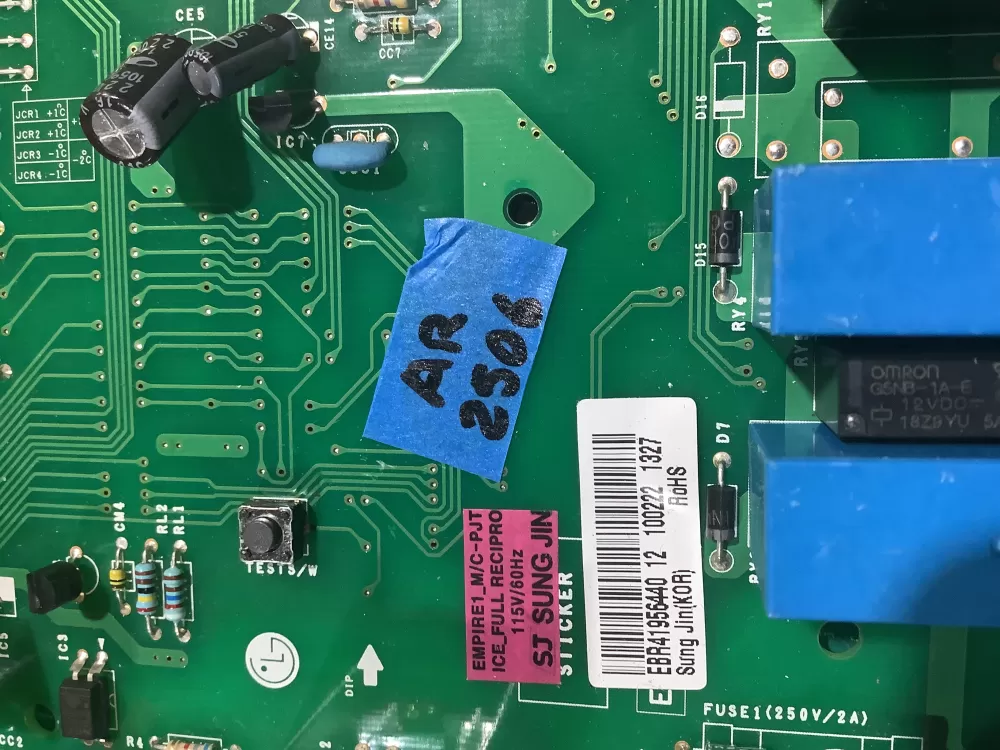 LG EBR41956435 EBR41956440 Refrigerator Control Board AZ226982 | AR2506