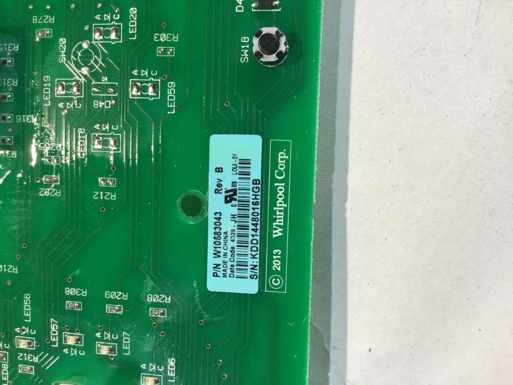 Whirlpool Kenmore W10583043 Washer Control Board Interface AZ148621 | BG1930