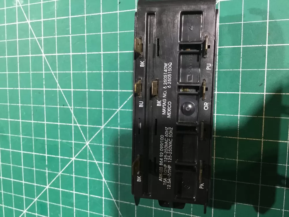 Maytag 62605140W Washer Control Board Selector Switch Assembly