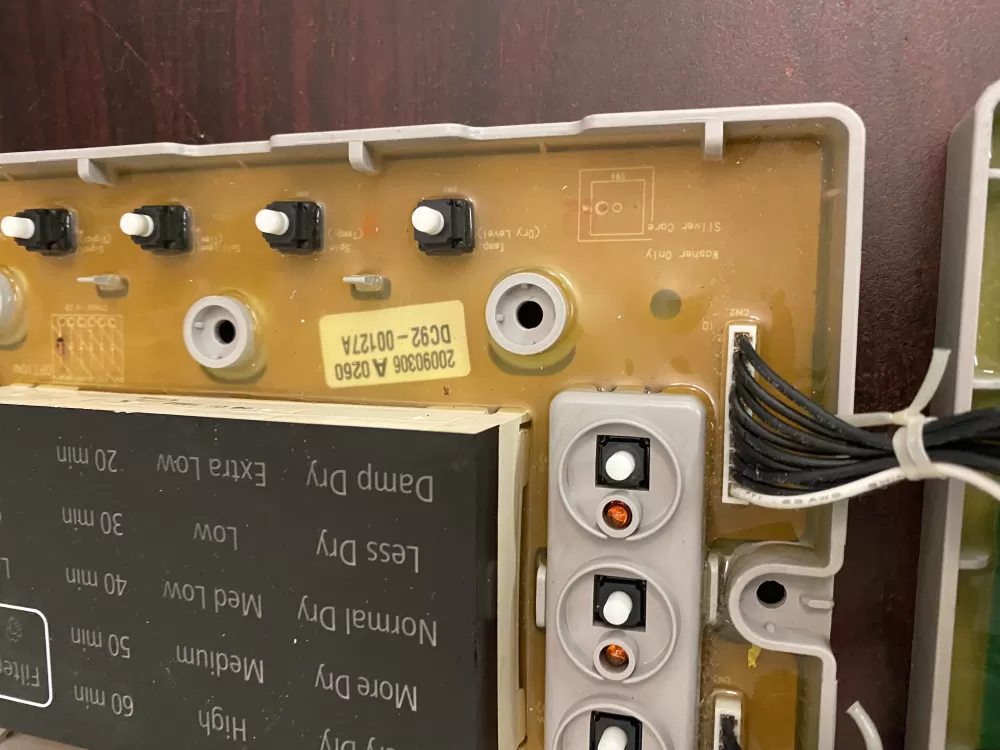 Samsung DC92 00127A Dryer Control Board AZ37438 | BKV112