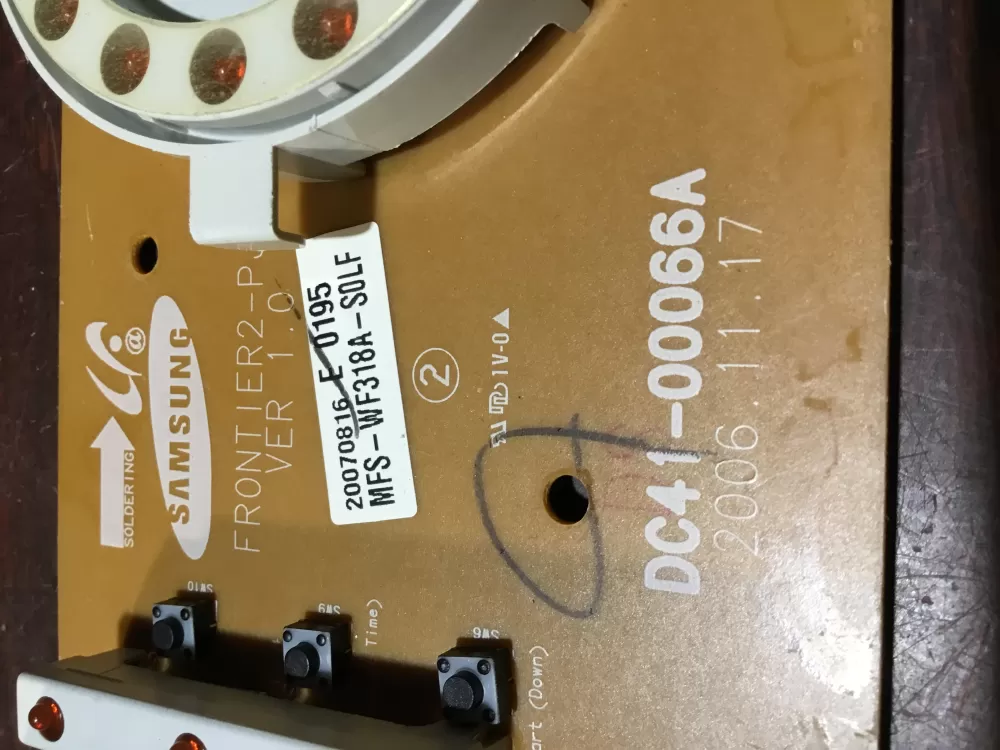Samsung DC28-000234 Washer Control Board AZ70509 | NRV603