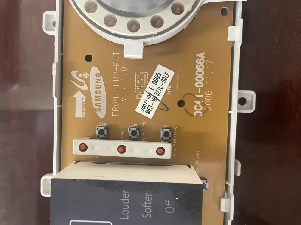 Samsung DC41-00066A Washer Control Board AZ30199 | KMV86