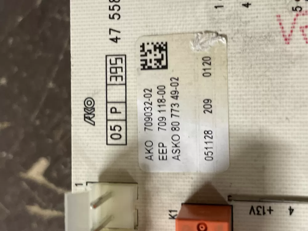 Asko 709032-02 Control Board AZ43025 | Wm1746