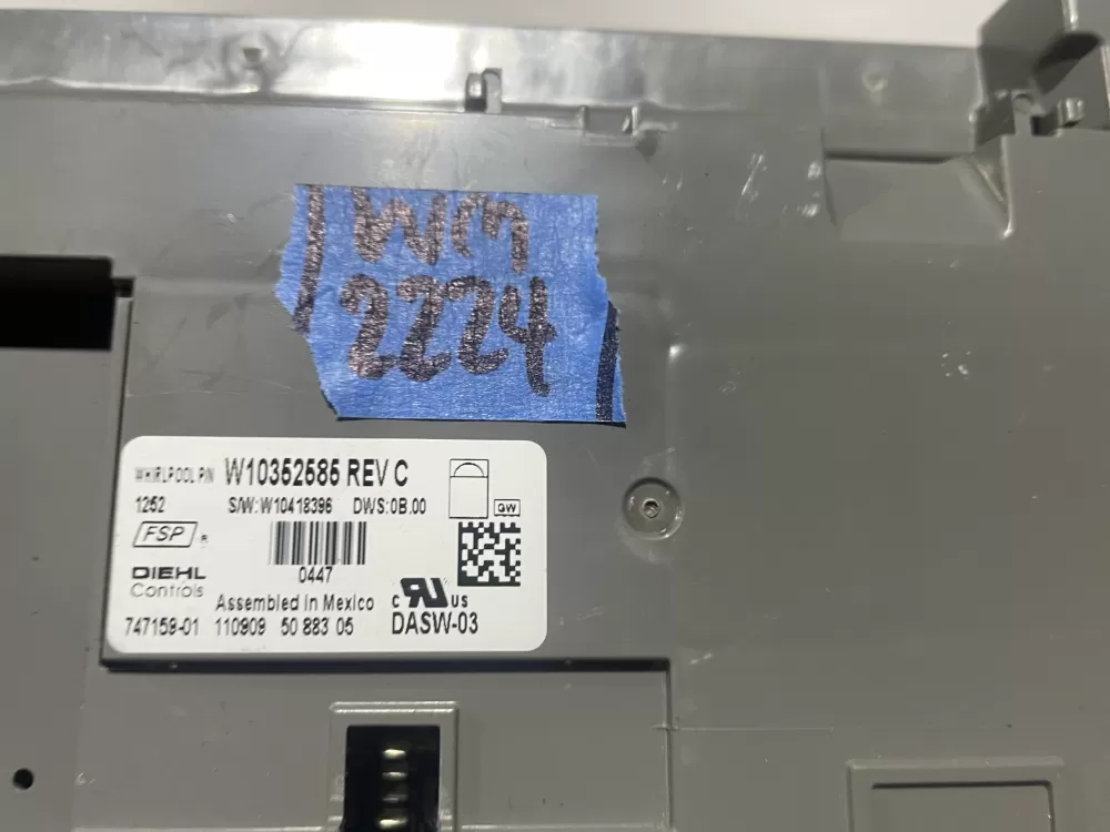 Whirlpool W10461369 Dishwasher Control Board AZ121038 | Wm2224