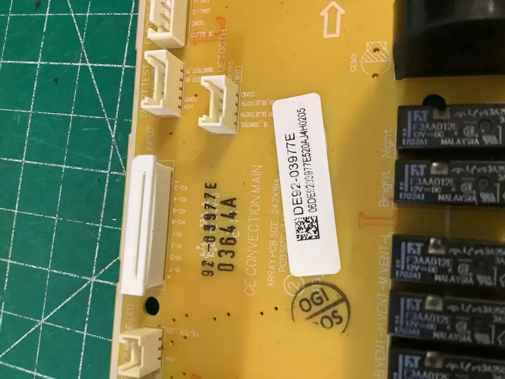 Samsung DE92 03977E Microwave Control Board AZ196539 | NR317