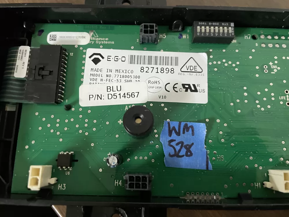 SpeedQueen D514567 Dryer Control Board AZ100142 | Wm528