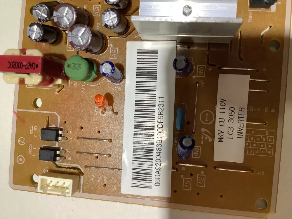 Samsung 00483b Da41 00822a Refrigerator Control Board Inverter AZ143882 | ZC2416