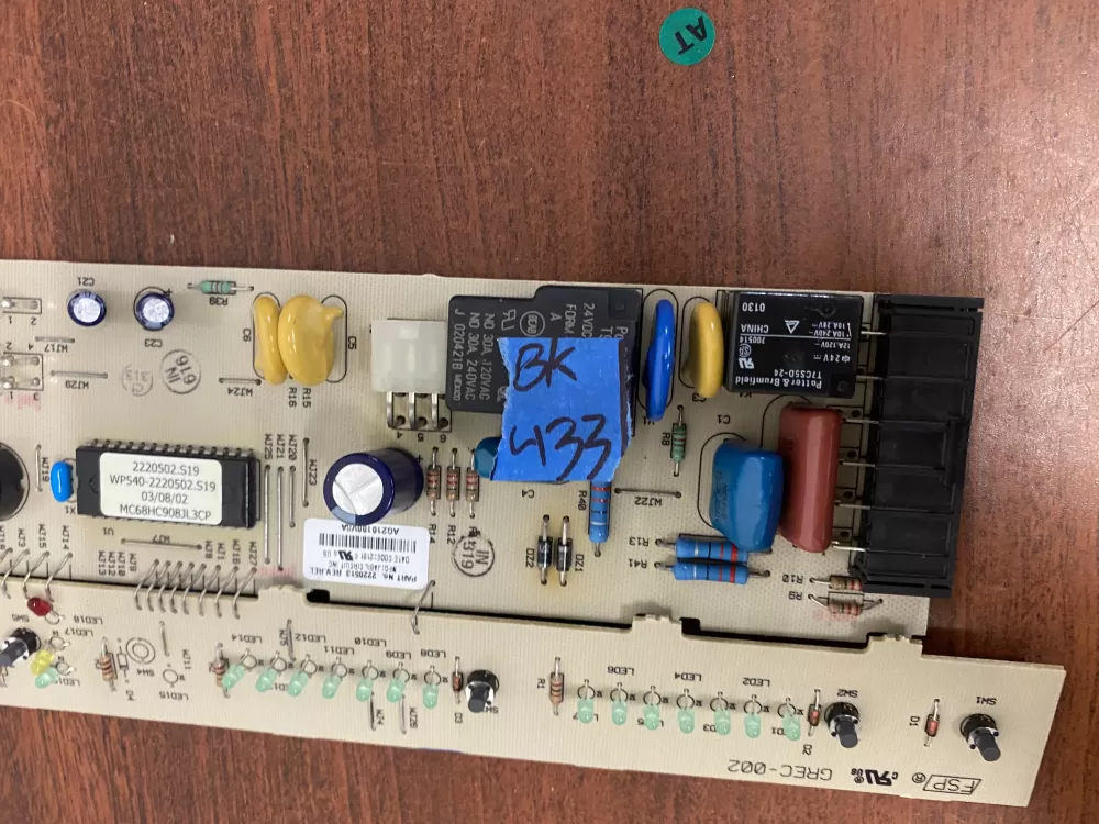 Whirlpool 2220513 Refrigerator Control Board AZ35641 | BK433