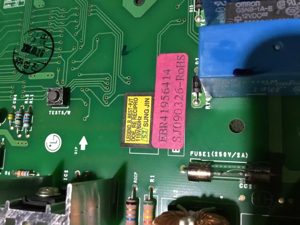 LG Kenmore ABY72909021 ABY72909023 Refrigerator Control Board AZ89958 | NR792