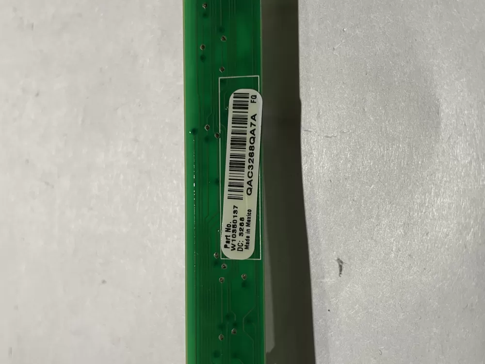 Whirlpool W10350137 Dishwasher Control Board Used For Pt AZ189278 | Wm834