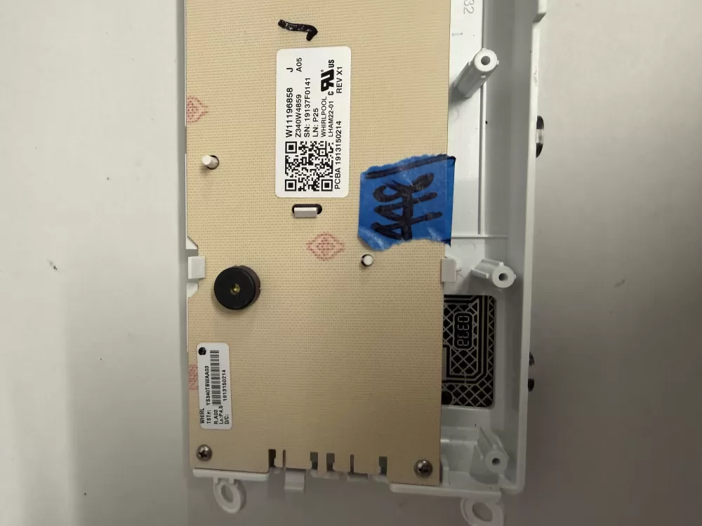Maytag W11196858 Washer Control Board User Interface Display AZ227604 | KM448