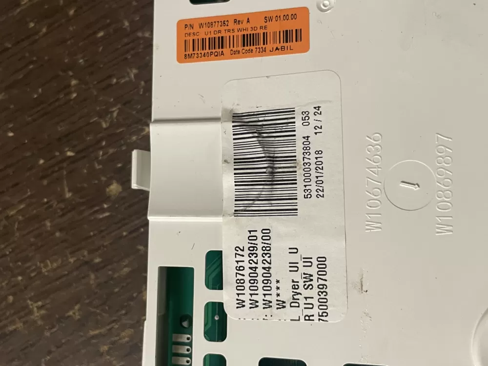 Whirlpool W10876172 W11089031 PS12070688 Dryer Control Board AZ44994 | Wmv115