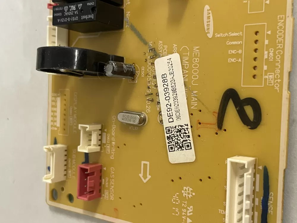 Samsung DE92 03928B Microwave Control Board Pcb Main AZ204937 | Wm2328