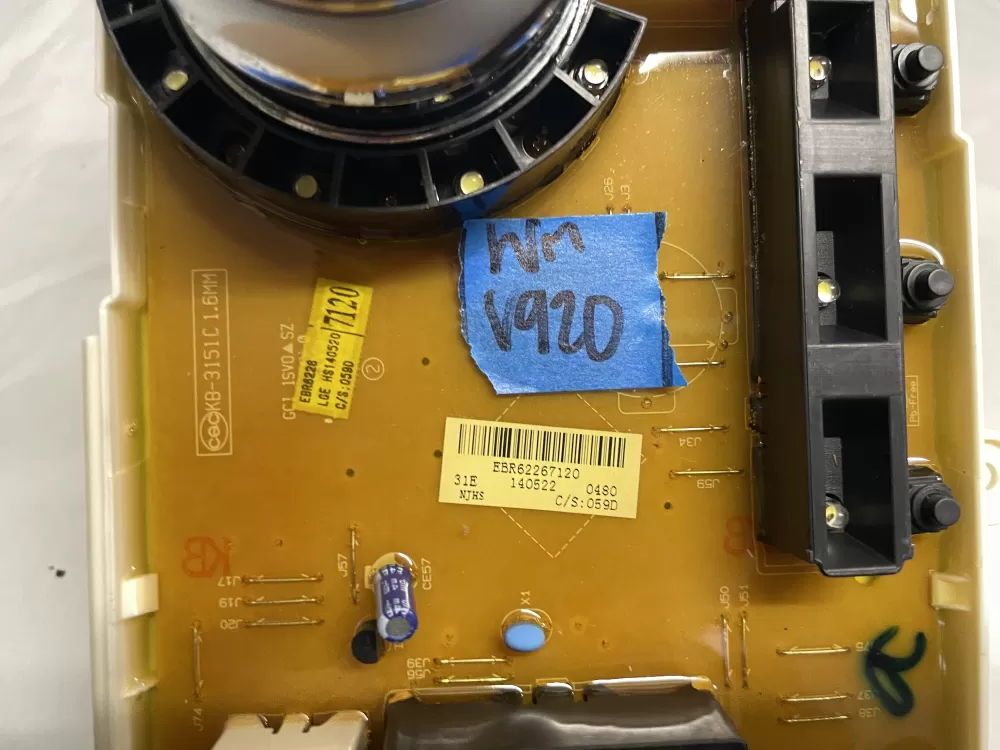 LG EBR62267120 Washer Control Board AZ207834 | Wmv920