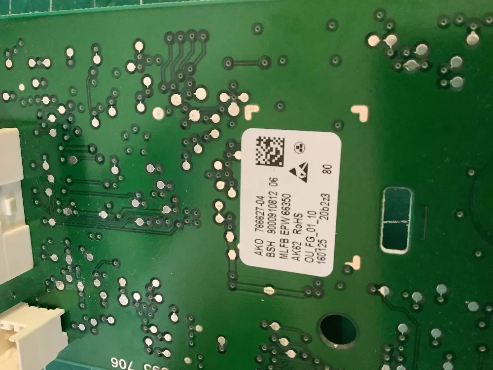 Bosch 9000910812 766627-04 EPW66350 Washer UI Control Board AZ192216 | NR607