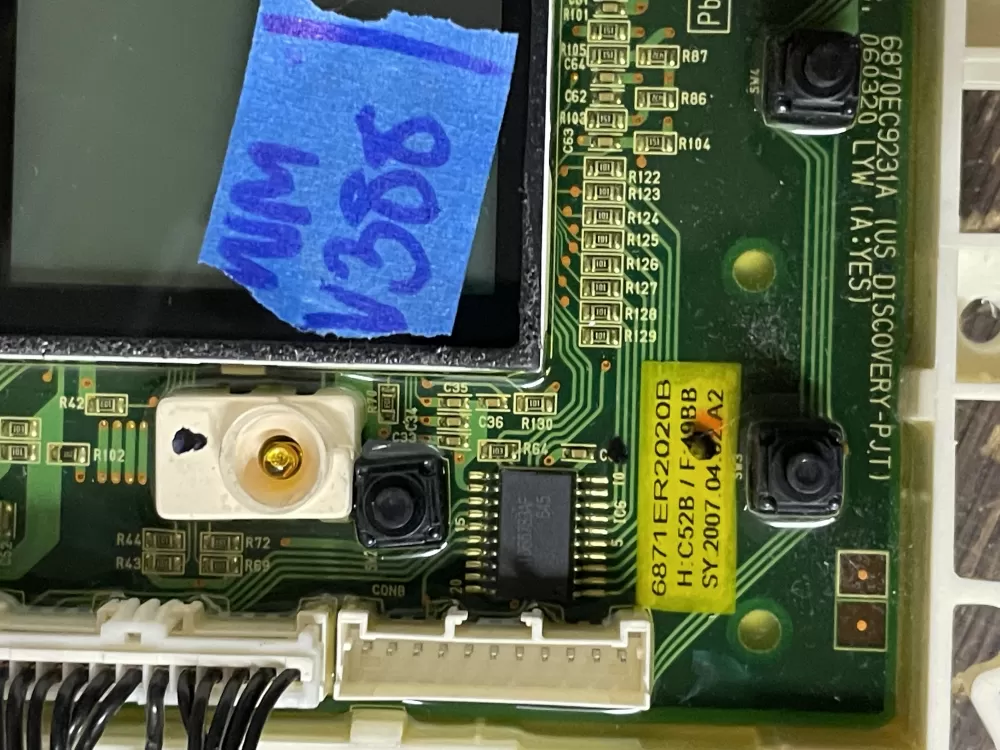 LG 6870EC9236A 6871ER2020B Washer Control Board AZ44210 | WMV388