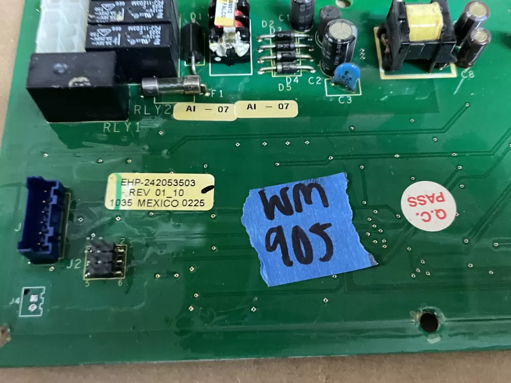 Frigidaire 242053503 AP4567227 Refrigerator Control Board AZ101475 | Wm905