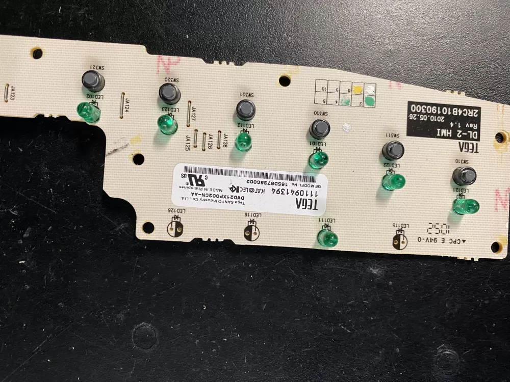 GE 165D9735G002 Dishwasher Control Board /