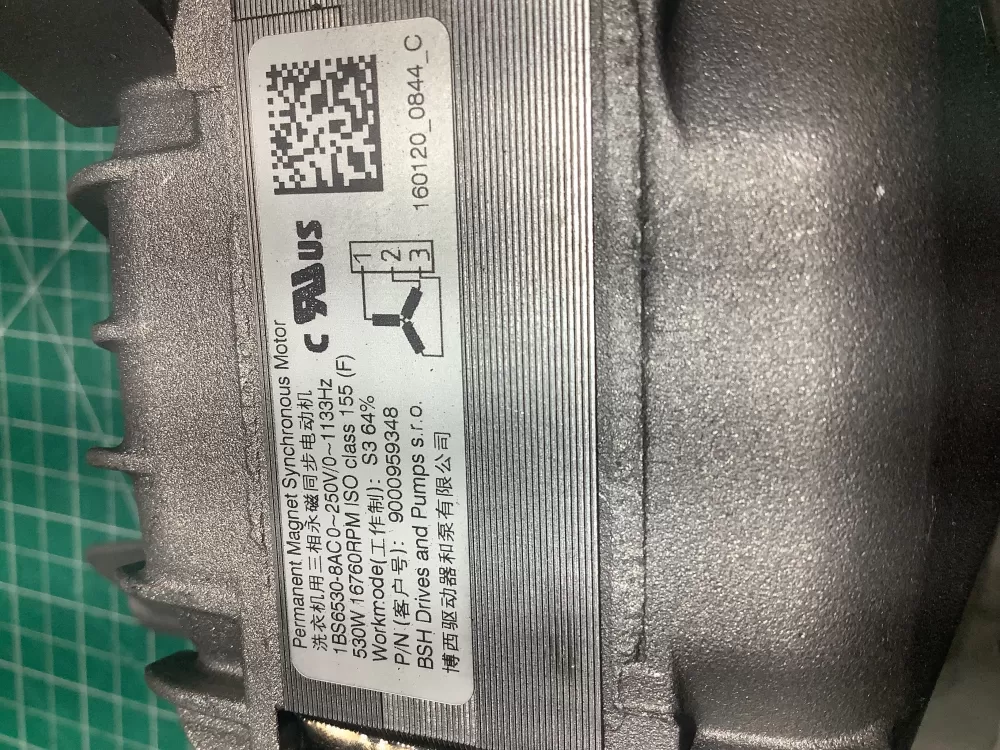 00145752 Bosch Washer Laundry Motor