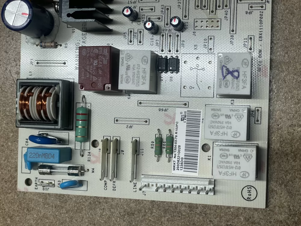 GE 200D6221G028 EBX1110P002 Refrigerator Control Board AZ15289 | KM1602
