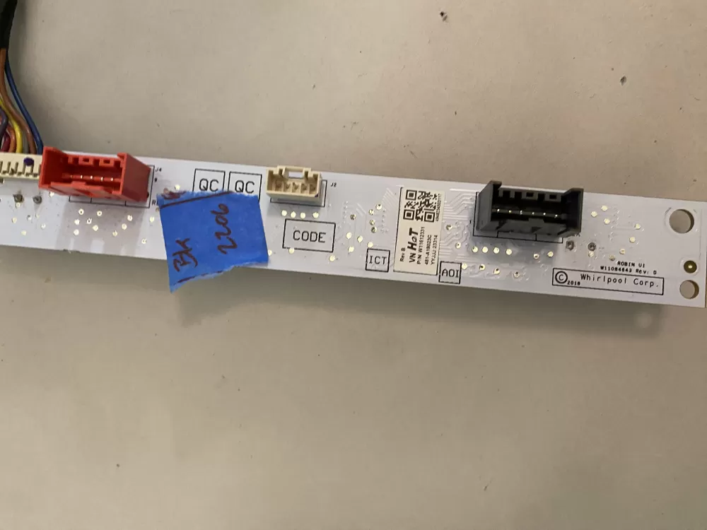 Whirlpool W11612331 Washer Touch Sensor Control Board AZ119689 | BK2206