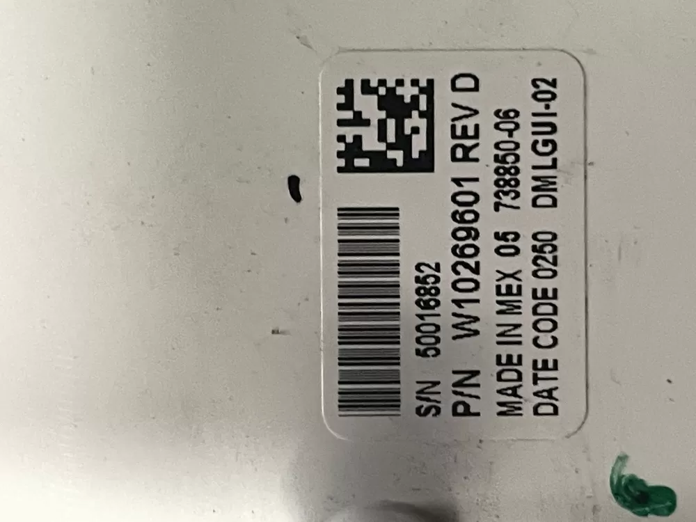 Whirlpool W10269601 W10352744 WPW10352744 Washer Control AZ18093 | WMV81