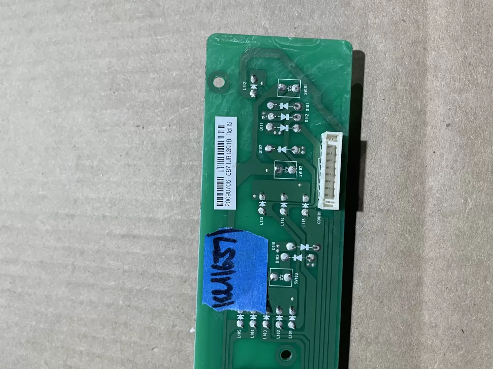 LG Kenmore 6871JB1391B Refrigerator Control Board AZ72750 | KM1637