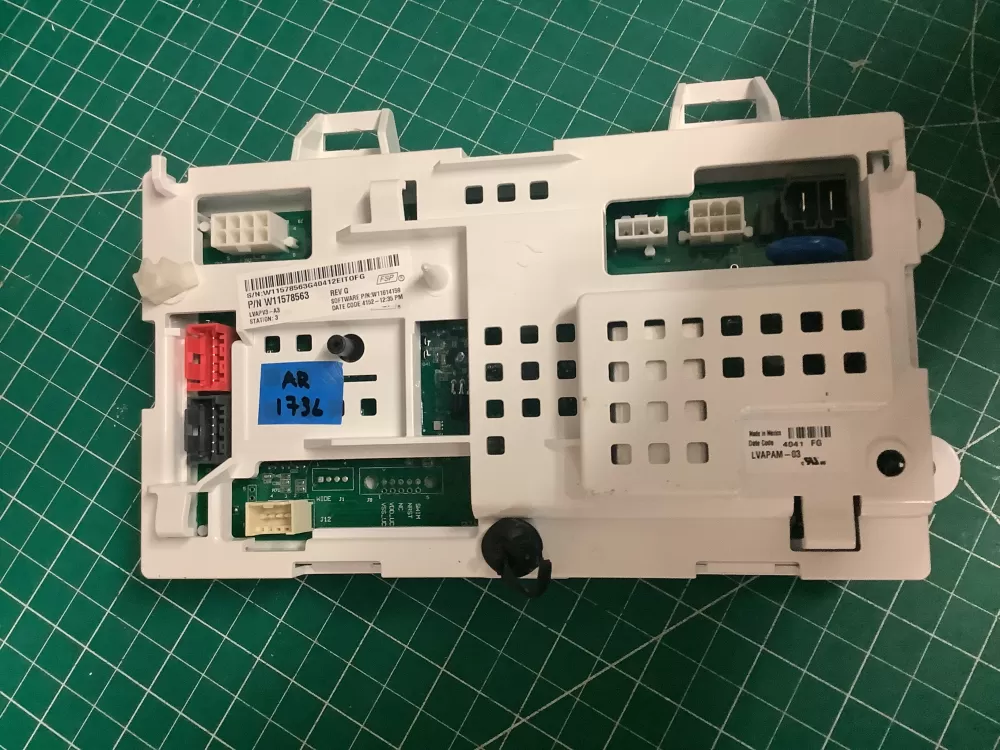 Whirlpool Amana W11578563 W11607637 Washer Control Board Main AZ205890 | AR1736