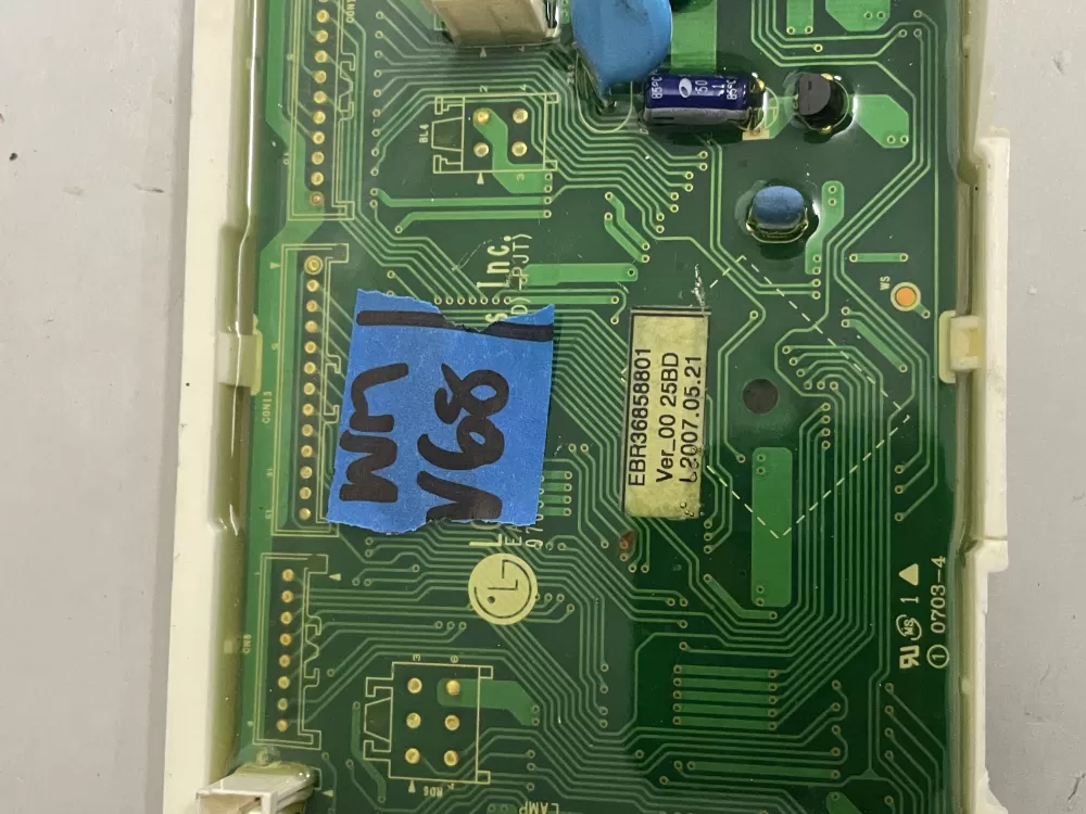 LG EBR36858801 EAX36858001 Dryer Control Board AZ227236 | Wmv68