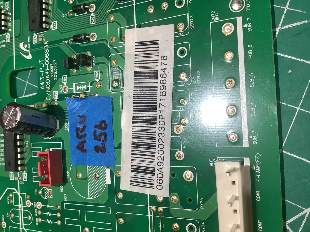 Samsung DA92 00233D DA9200233D Refrigerator Control Board AZ184149 | ARV256