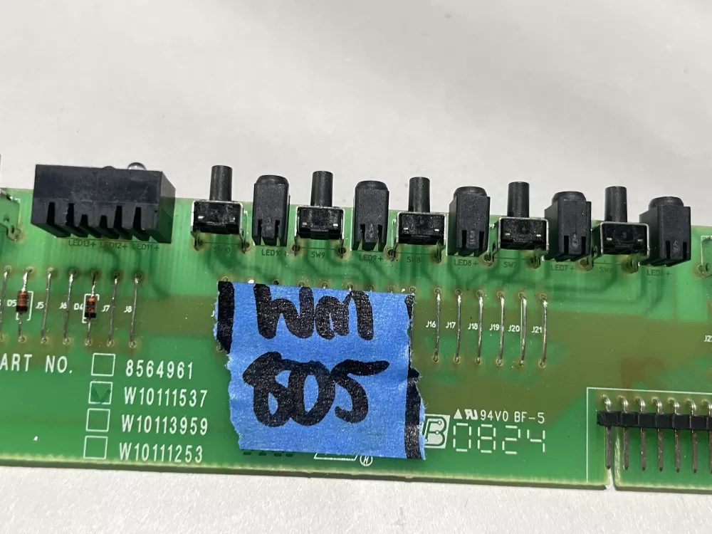 KitchenAid W10111537 Dishwasher Control Board AZ111913 | Wm805