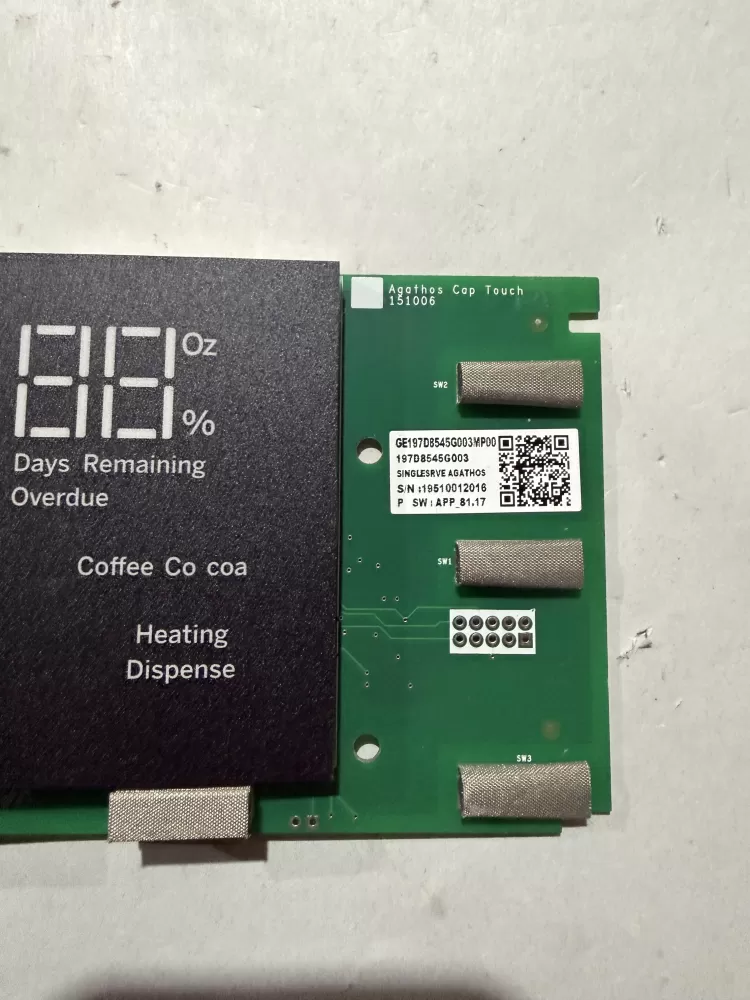 GE 197D8545G003 Refrigerator Control Board Dispenser Display AZ215048 | KM202