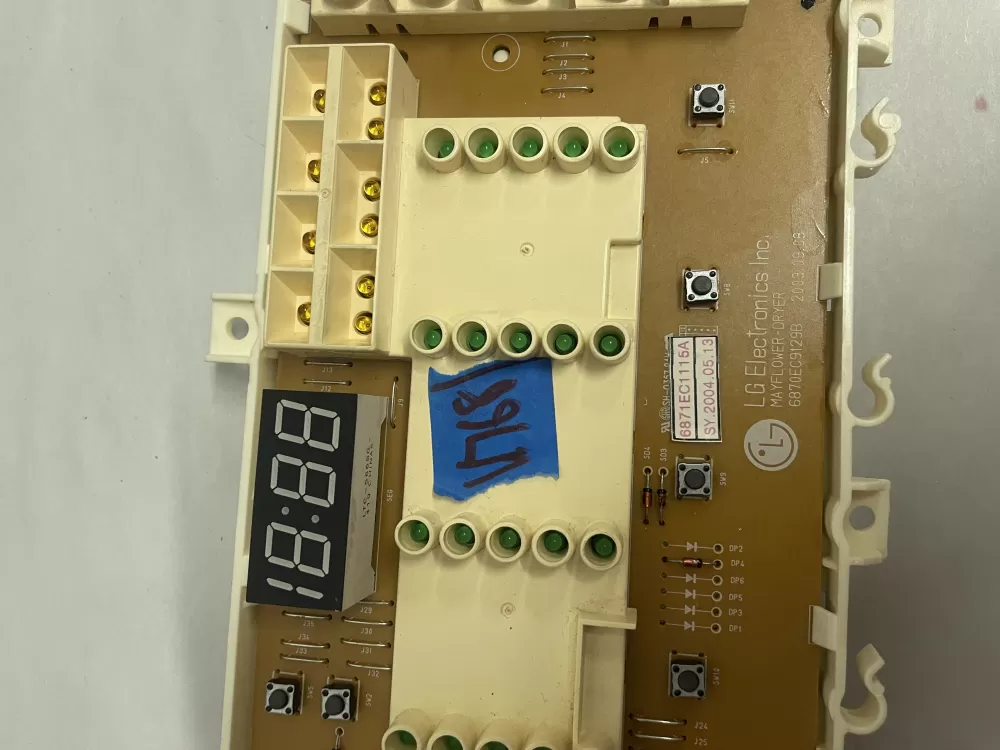LG 6870EC9129B 6871EC1115A Dryer Control Board AZ208270 | KMV768